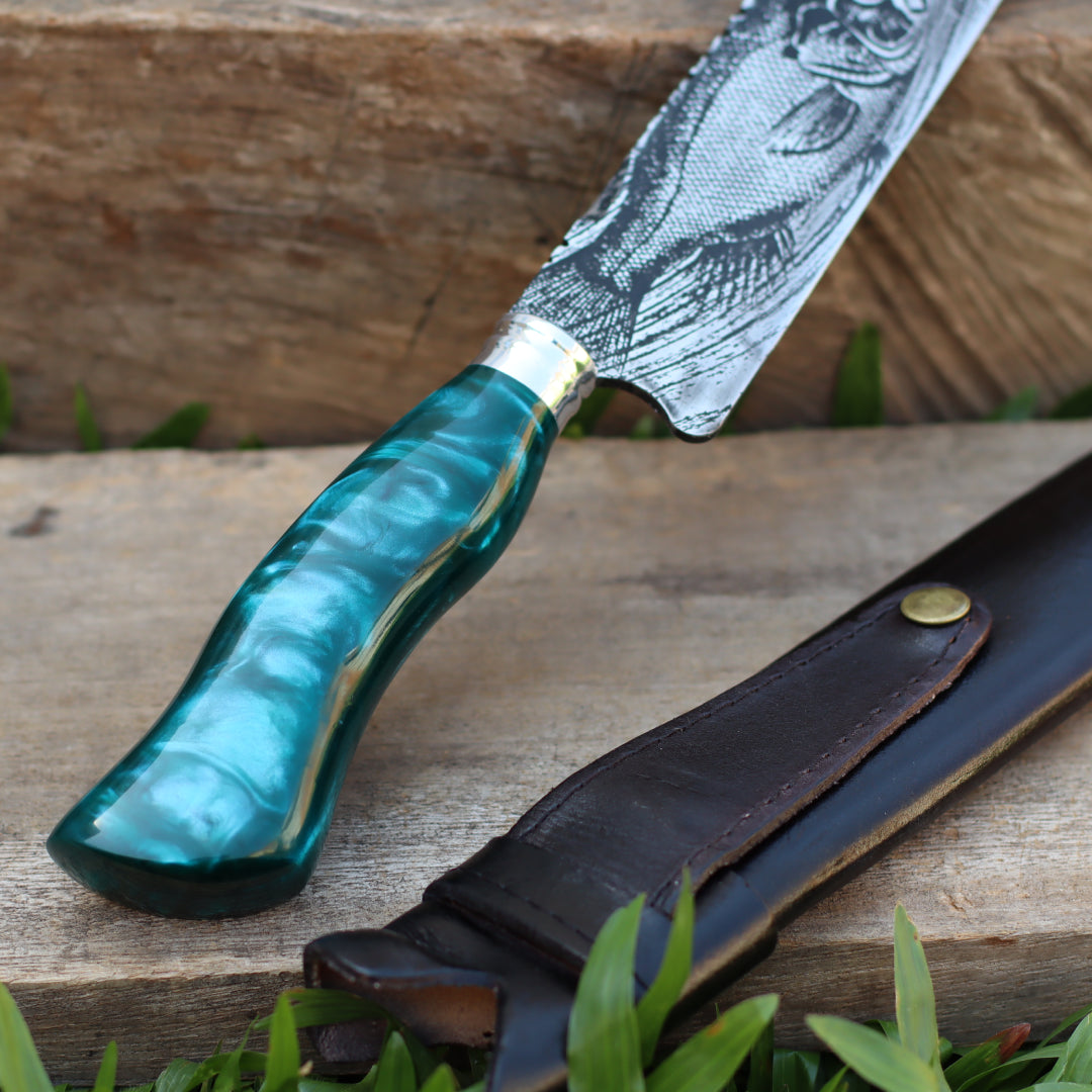 Faca Artesanal para Churrasco Forjada Variados | 10"
