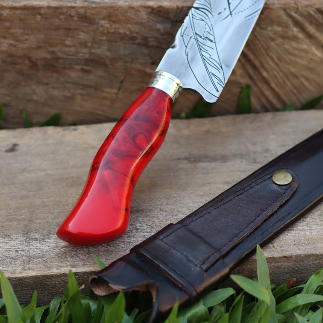 Faca Artesanal para Churrasco Forjada Variados | 10"