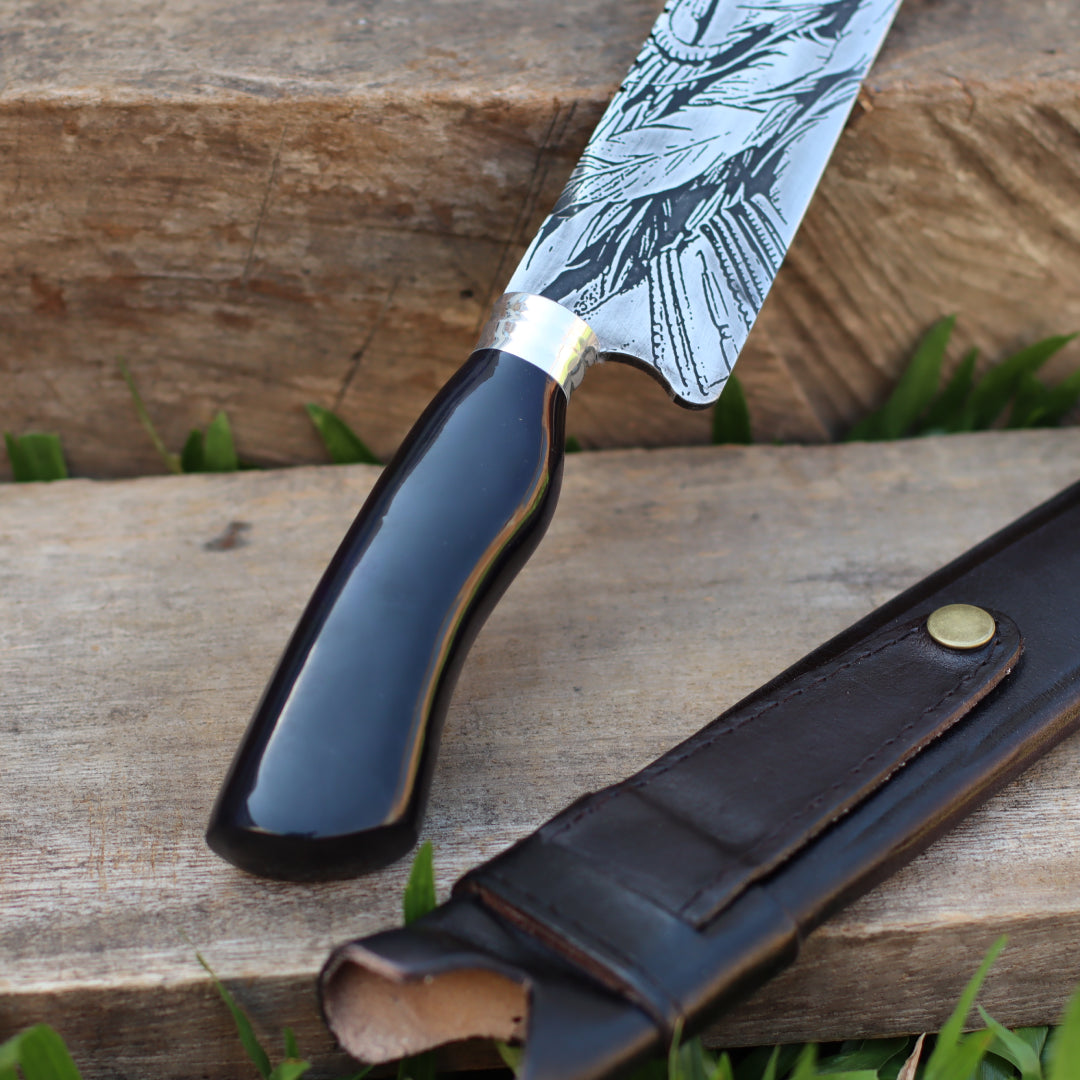 Faca Artesanal para Churrasco Forjada Variados | 10"