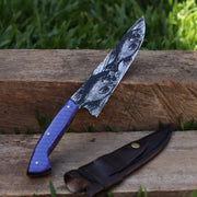 Faca Artesanal para Churrasco Forjada Variados | 10"