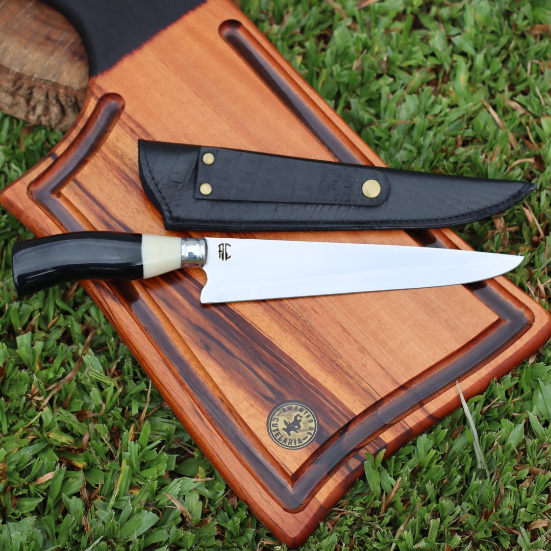 Kit Picanheira Osso 9" + Tábua Cutelo