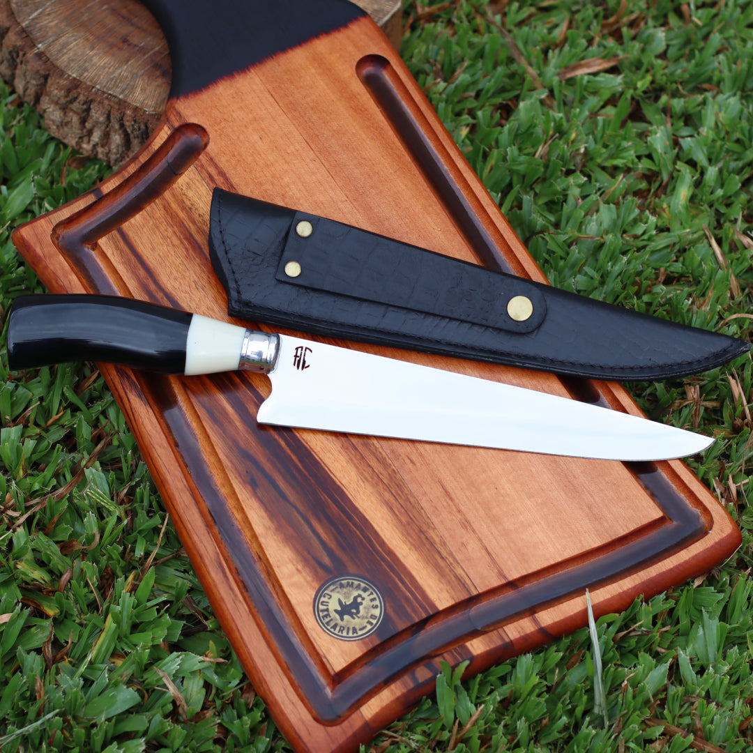 Kit Picanheira Osso 9" + Tábua Cutelo
