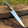 Faca Churrasco Artesanal Picanheira Rabo de Tatu | Aço Inox 9"