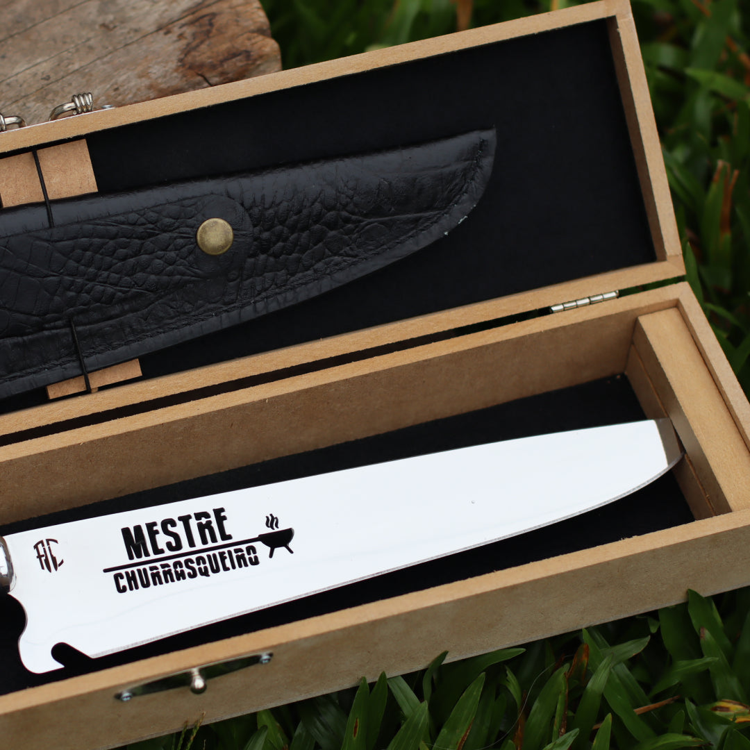 Kit Churras a Dois | Aço Inox 10"