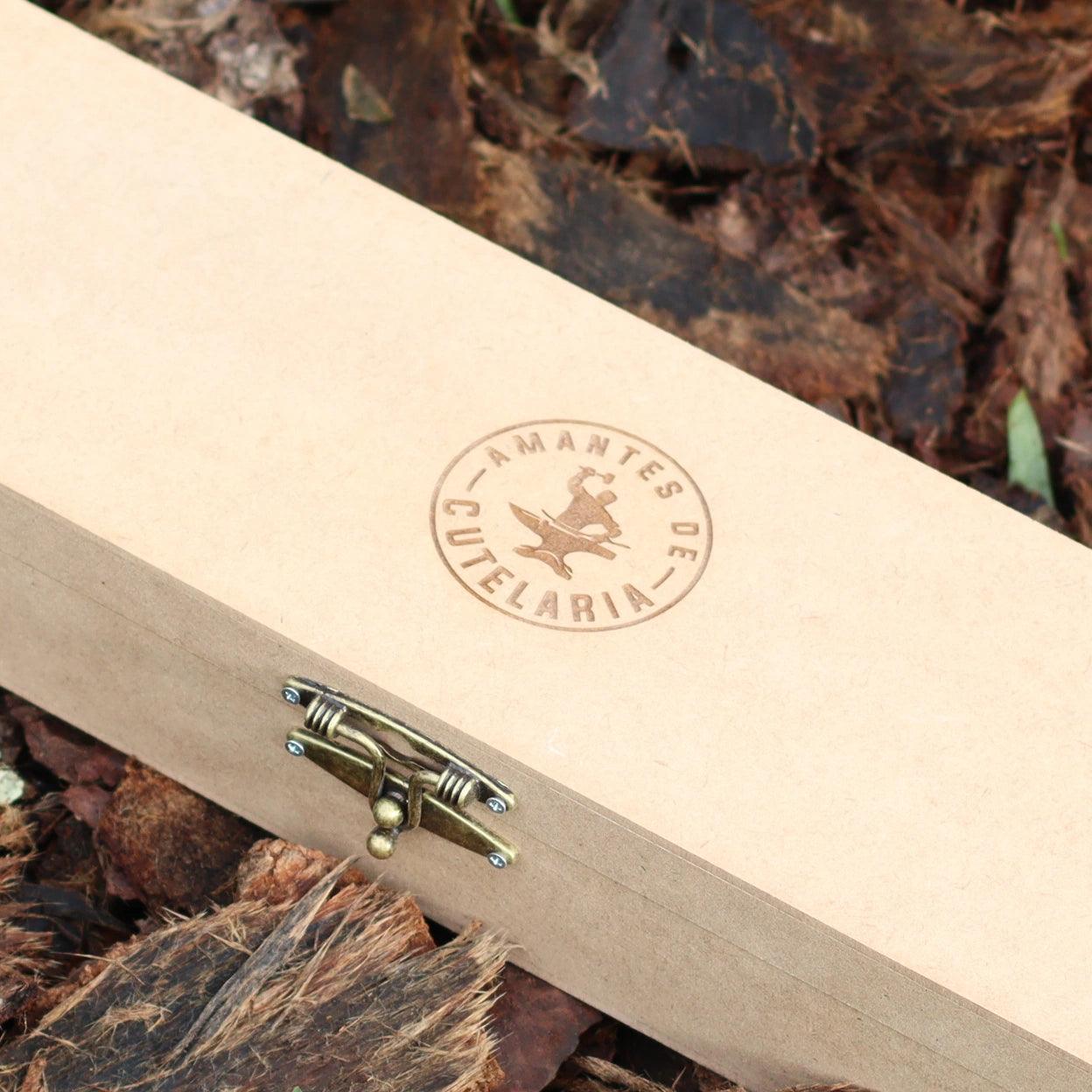 Caixa Estojo em Madeira para Facas até 11" - Amantes de Cutelaria