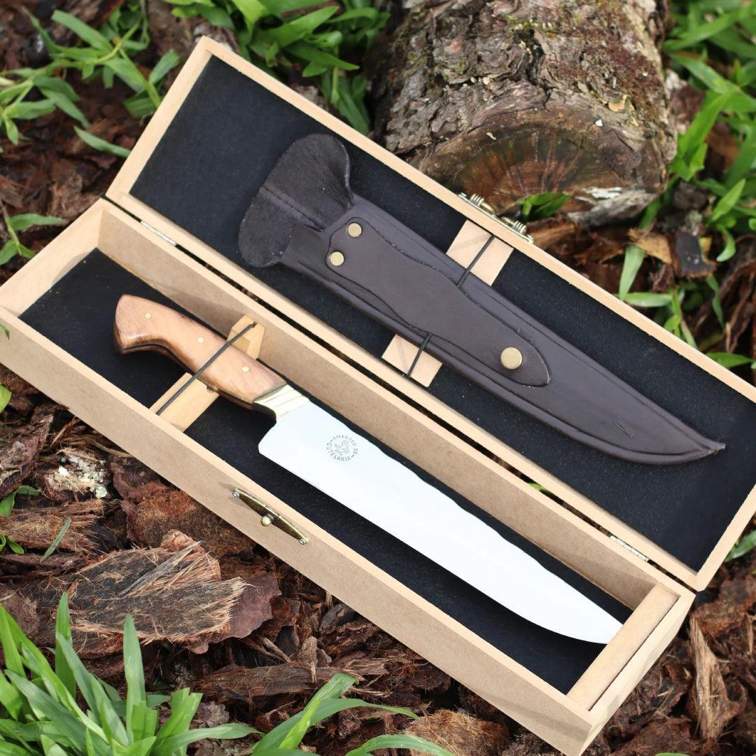 Caixa Estojo em Madeira para Facas até 11" - Amantes de Cutelaria