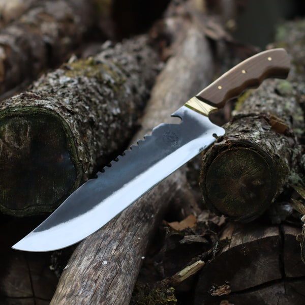 Faca Churrasco Artesanal Personalizada Bowie | Brut Forge 10"