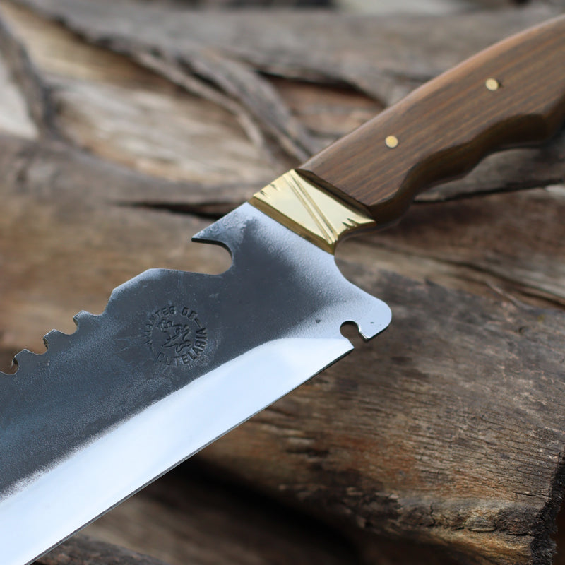 Faca Churrasco Artesanal Personalizada Bowie | Brut Forge 10"