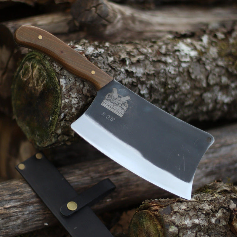 Cutelo Churrasco Artesanal Personalizado Pescaria Raiz | Brut Forge 7" - Amantes de Cutelaria