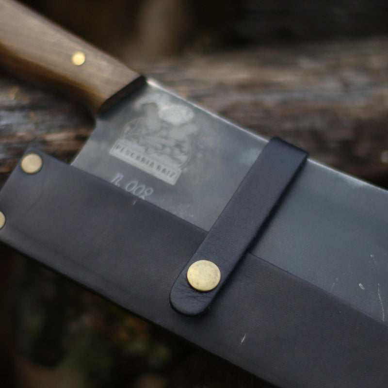 Cutelo Churrasco Artesanal Personalizado Pescaria Raiz | Brut Forge 7" - Amantes de Cutelaria