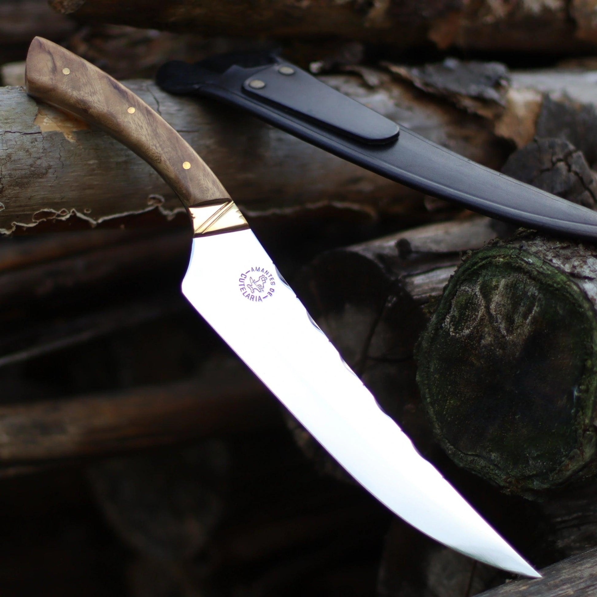 Faca Churrasco Artesanal Personalizada BBQ Turca | Aço Inox 10" - Amantes de Cutelaria