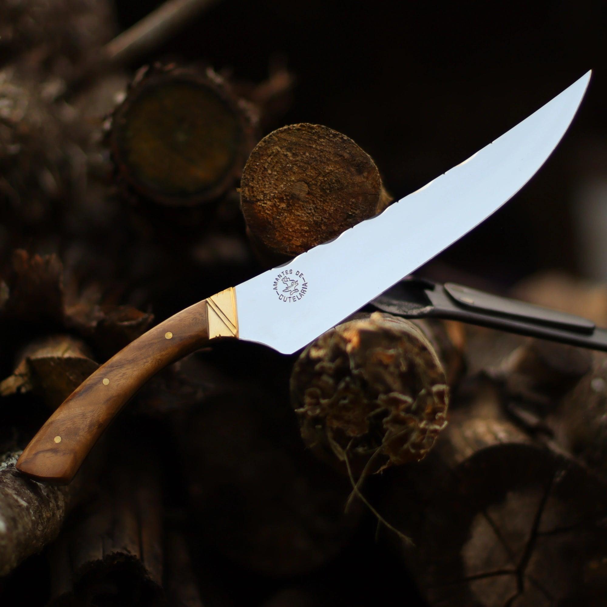 Faca Churrasco Artesanal Personalizada BBQ Turca | Aço Inox 10" - Amantes de Cutelaria