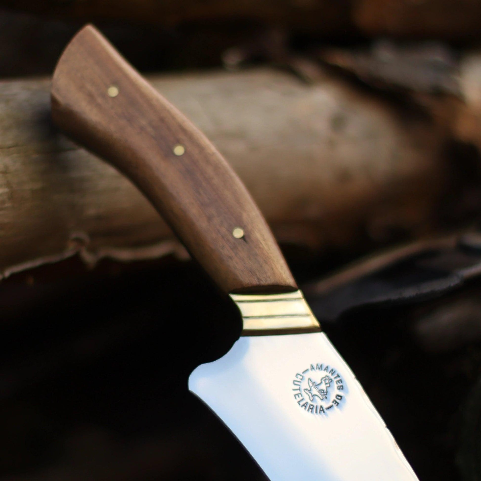 Faca Churrasco Artesanal Personalizada Gaúcha | Aço Inox 8" - Amantes de Cutelaria