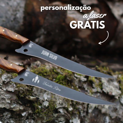 Faca Artesanal para Churrasco Carbono Fosfato Persa | 10"