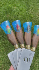 Faca Churrasco Artesanal Personalizada Picanheira Isca | Aço Inox 10"