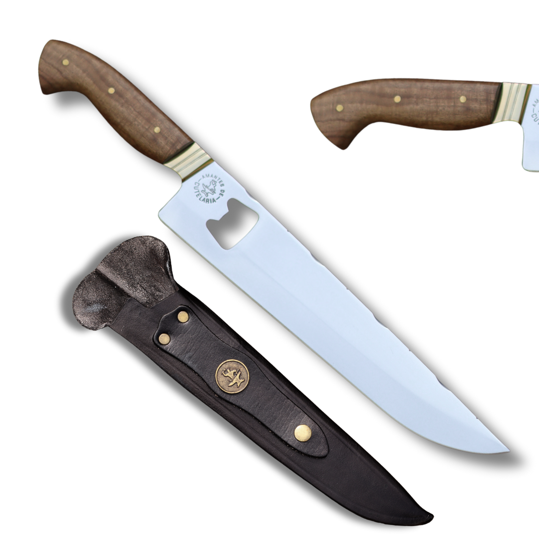 Faca Churrasco Picanheira Abridor Personalizada | Aço Inox 10"