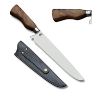 Faca Churrasco Picanheira Cabo em Madeira Nobre | Aço Inox 10"