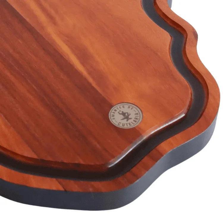 Tábua Churrasco Rústica | Muiracatiara e Resina - Amantes de Cutelaria