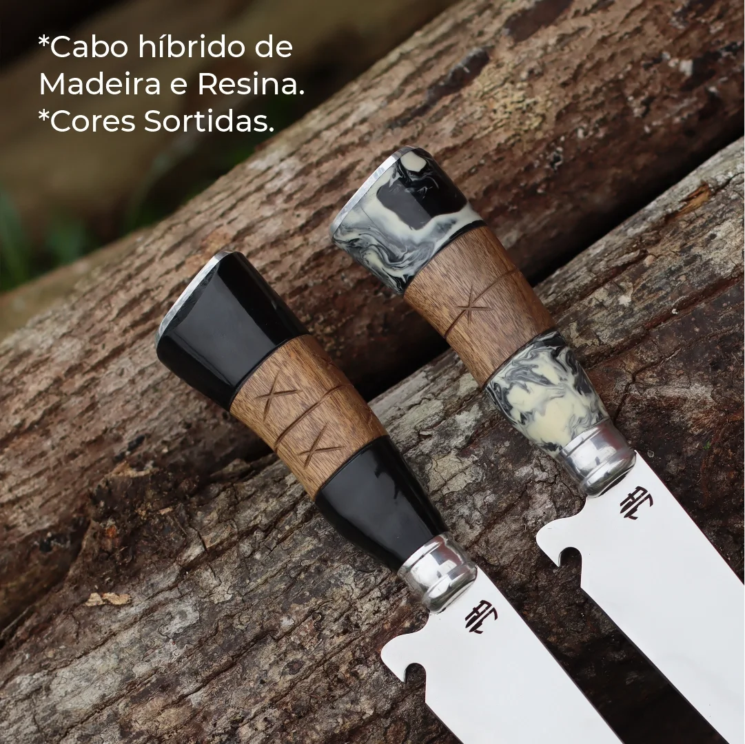 Imagem de KIT 2 FACAS RUSTO CAMPEIRA | 8'polegadas